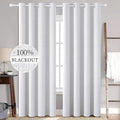 MIULEE Linen Texture 90 Inches Curtains by MIULEE