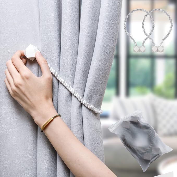 NazTur Magnetic Curtain Tiebacks- Upgrade 2022 - Image 8