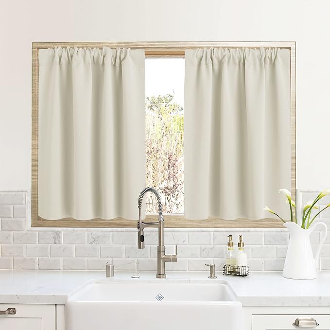 RYB HOME RV Curtains for Camper Windows, Mini Small Thermal Insulated Sunlight by RYBHOME