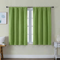 Simplebrand Ava Lime Short Blackout Curtains by Simplebrand
