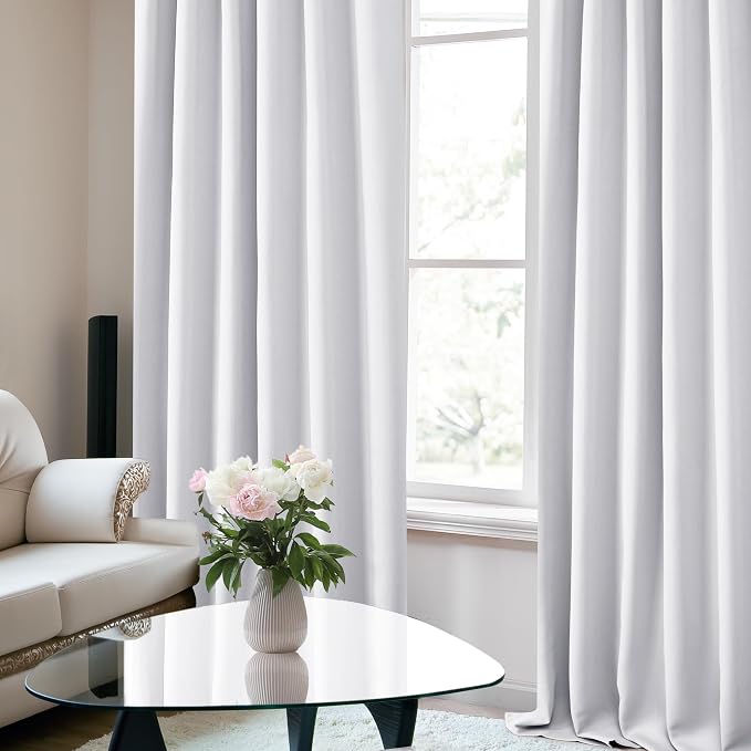Deconovo Blackout Curtains, Thermal Insulated, W52 x L84 2 Panels, Back Tab - Image 5