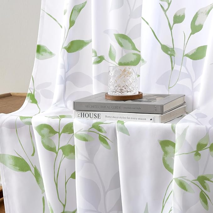 HOMEIDEAS Kitchen Curtains, Short Non-See-Through Privacy 30X36 Inch Length - Image 5