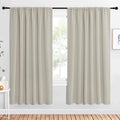 NICETOWN 2 Panels Blackout Curtains, Rod Pocket Window Curtains Room Darkning by NICETOWN