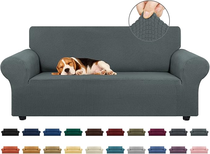 KEKUOU Stretch Loveseat Sofa Cover Slipcover, Couch Covers by KEKUOU