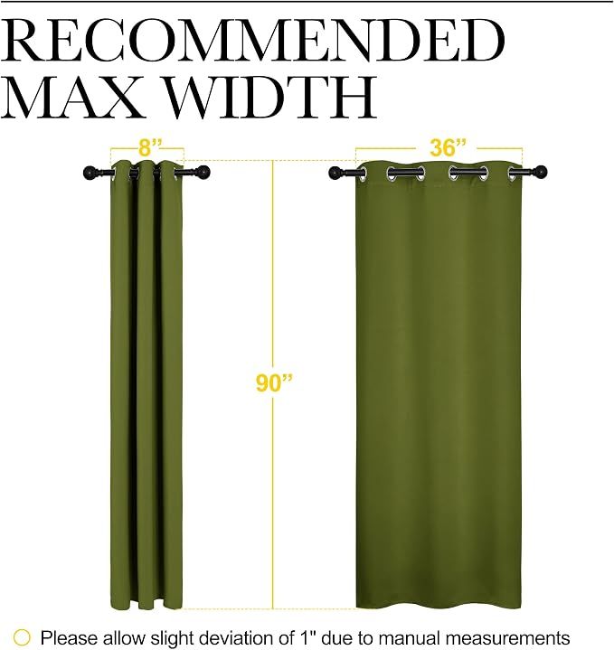 NICETOWN Patio Glass Door Christmas Panels, Privacy Panel Drapes - Image 7