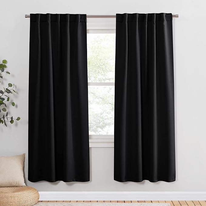 PONY DANCE Blackout Curtains for Kitchen by PONYDANCE