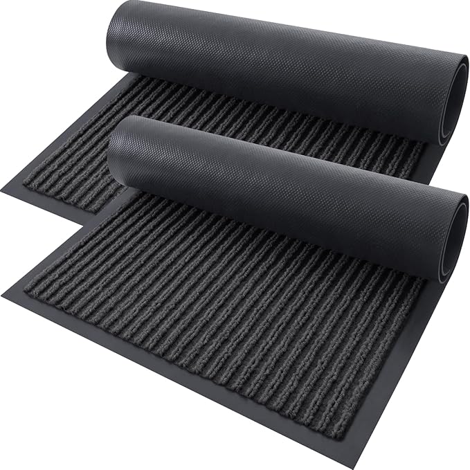 OLANLY Front Door Mat Indoor Outdoor Entrance, Waterproof Heavy Duty Doormat by OLANLY