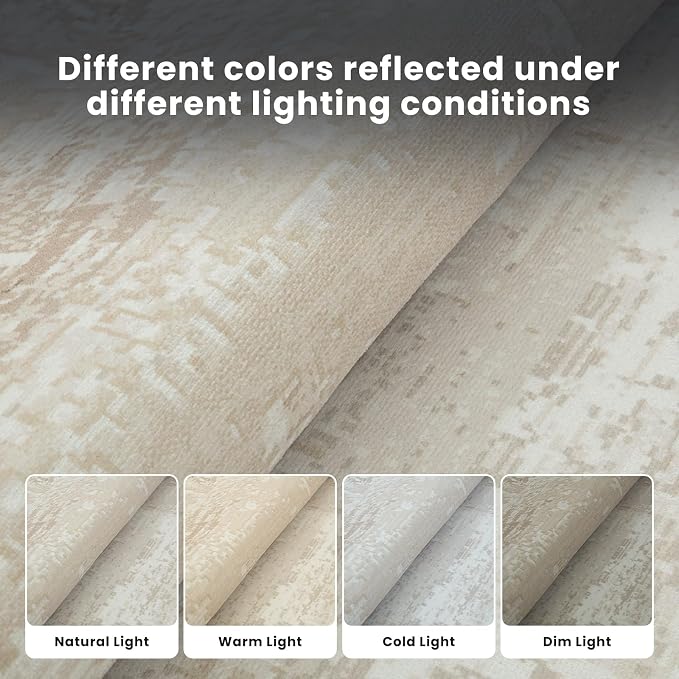 Washable Rugs 8x10 Area Rugs for Living Room- Modern Abstract Rugs for Bedroom - Image 6
