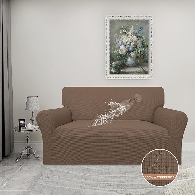 Easy-Going 100% Waterproof Loveseat Couch Cover, Dual Waterproof Sofa Cover - Image 2
