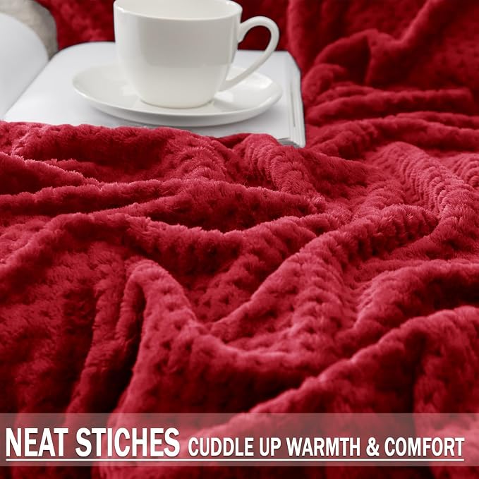 Exclusivo Mezcla Fleece Bed Blanket Queen Size, Super Soft and Warm Blankets - Image 6