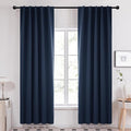 Deconovo Blackout Curtains, Thermal Insulated, W42 x L84 2 Panels, Back Tab by Deconovo