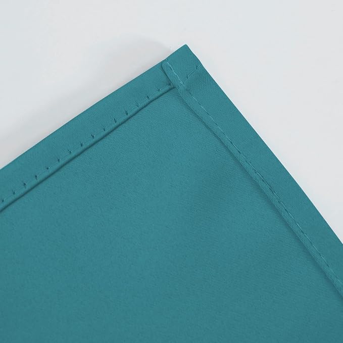 LEMOMO Blackout Curtains 66 x 72 Inch Long Sea Teal Curtains Set of 2 Panels - Image 7