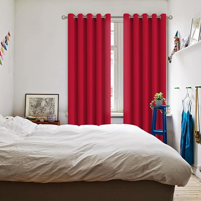 BGment Room Darkening Curtains 84 Inches Long - Image 2