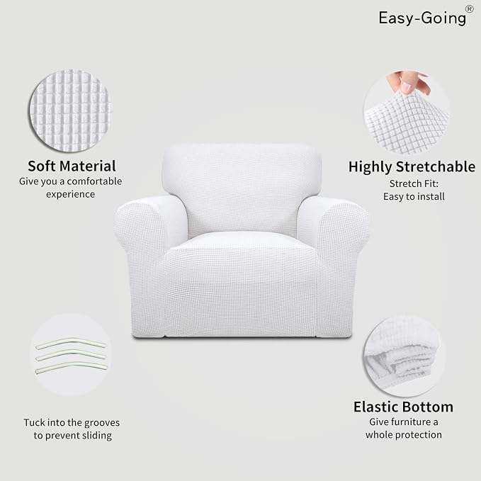 Easy-Going Stretch Chair Sofa Slipcover 1-Piece Couch Sofa Cover Furniture - Image 3