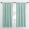 NICETOWN Kitchen Curtains, Short Blackout Curtains & Drapes, Aqua Blue by NICETOWN