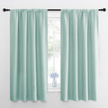 NICETOWN Kitchen Curtains, Short Blackout Curtains & Drapes, Aqua Blue by NICETOWN