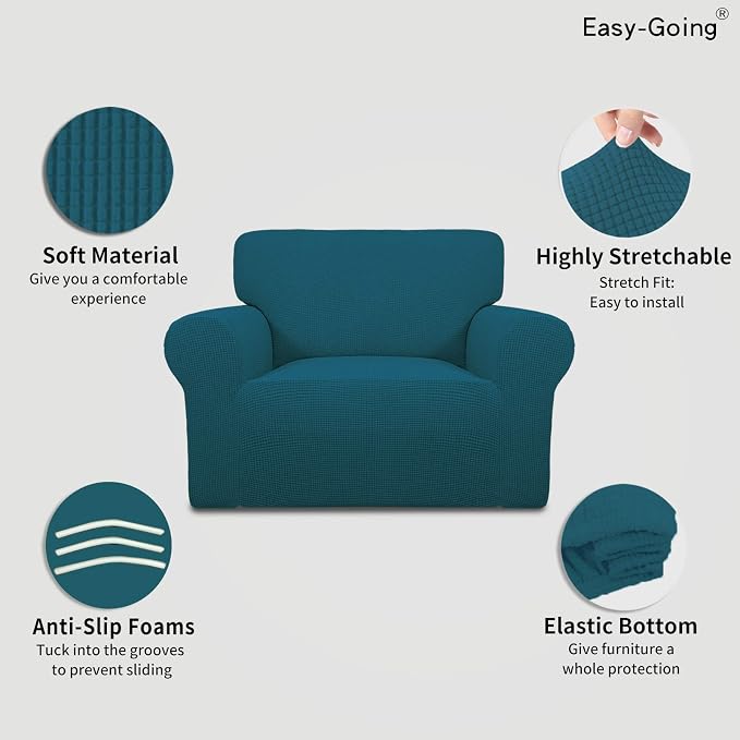 Easy-Going Stretch Oversized Chair Sofa Slipcover 1-Piece Couch Sofa Cover - Image 3