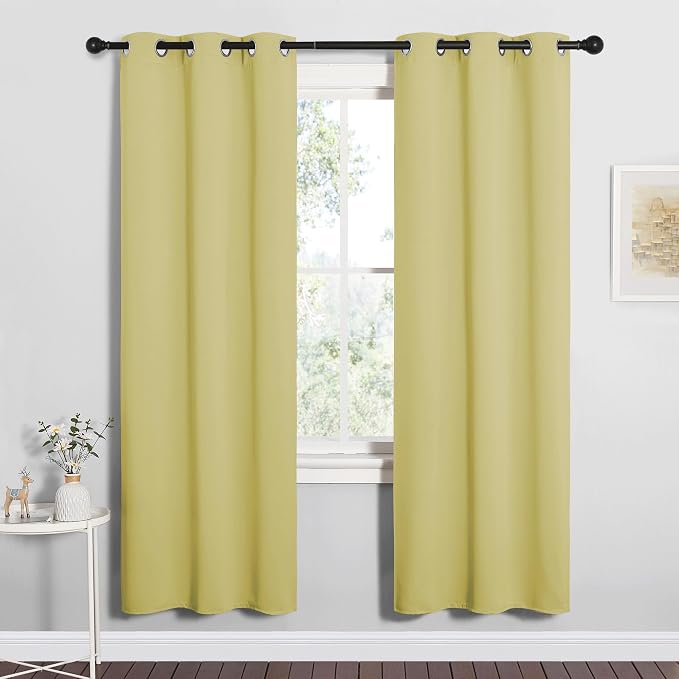 NICETOWN Bedroom Curtain Panels Blackout Draperies, Thermal Insulated Solid by NICETOWN