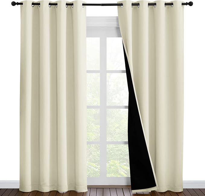 NICETOWN Living Room Completely Shaded Draperies, Privacy Protection & Noise by NICETOWN