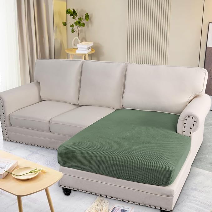 H.VERSAILTEX Super Stretch Individual Chaise Cover Sectional Couch Covers - Image 2
