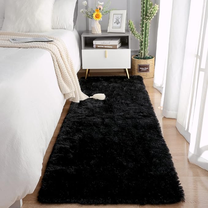Chicrug Soft 2x10 Runner Rug for Bedroom Living Room Plush Fluffy Rug, Shag by ChicrugHomeDecor