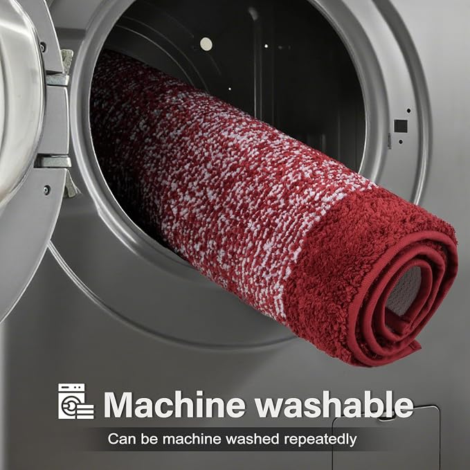 70x24 Long Bathroom Rugs Washable Non Slip, Soft Absorbent Quick Dry Mats - Image 9