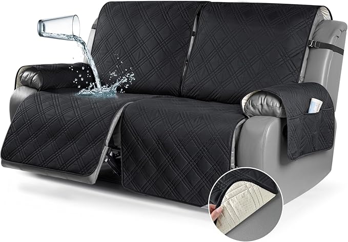 TAOCOCO 100% Waterproof Oversized Loveseat Recliner Cover, Non Slip Split Couch by TAOCOCO