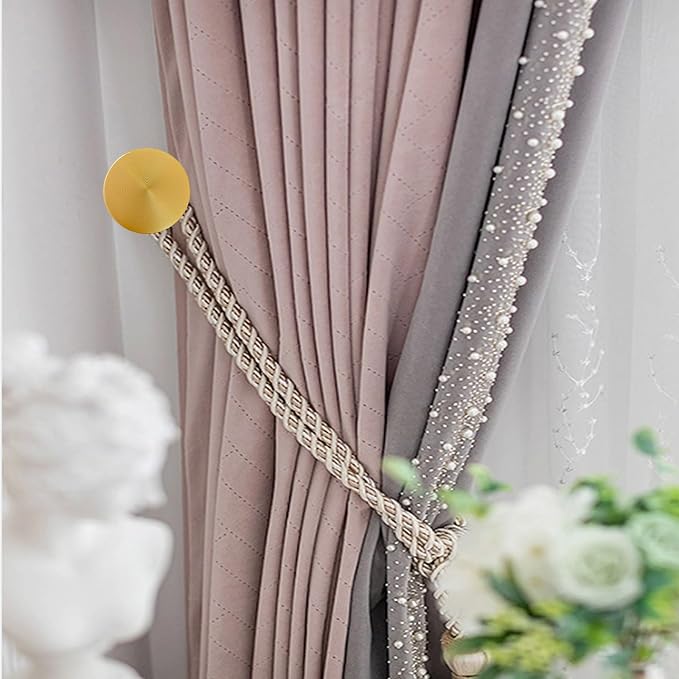 Curtain Tiebacks 2 Pack Curtain Holdbacks Zinc Alloy Curtain Tiebacks Wall - Image 5
