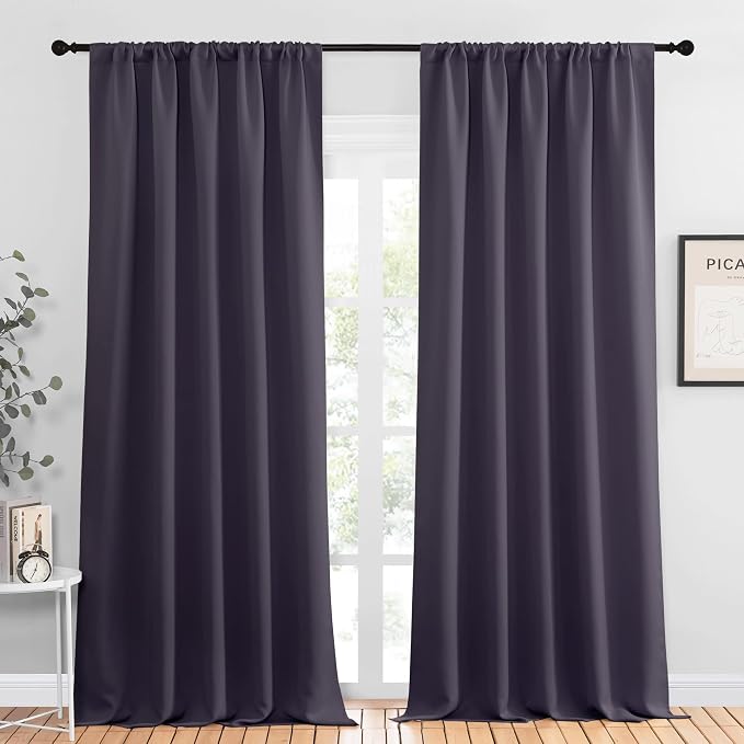NICETOWN Blackout Curtains for Living Curtains, 2 Panels, 52 by 95, Room by NICETOWN