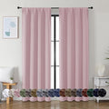 Simplebrand Ava Blush Blackout Curtains by Simplebrand