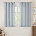 LAMIT Faux Linen Curtains for Bedroom, Light Filtering Panels, Grommet Privacy by LAMIT