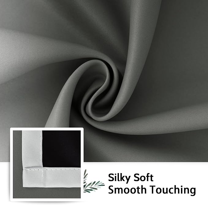 SimpleHome 100% Blackout Ombre Room Darkening Curtains - Image 6