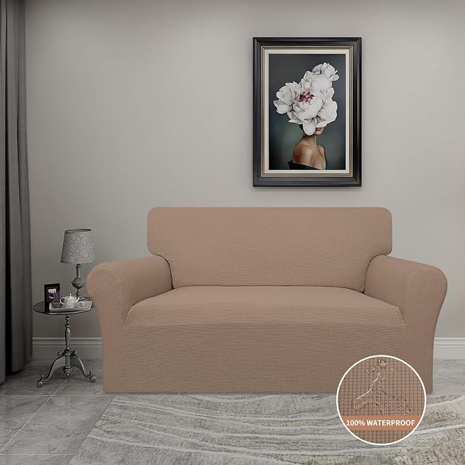 Easy-Going 100% Waterproof Oversized Loveseat Couch Cover, Dual Waterproof Sofa - Image 2