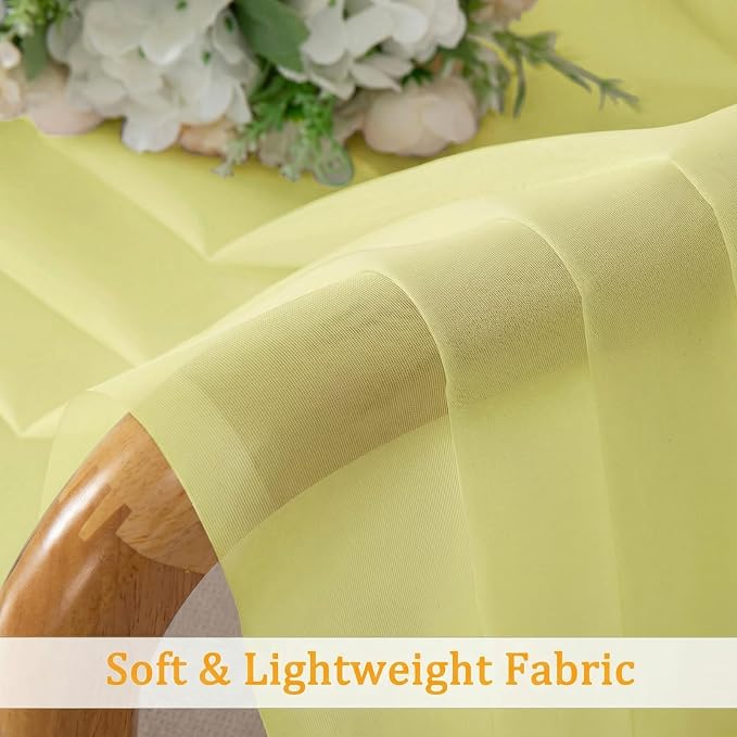Gwine Short Kitchen Sheer Curtains 24 Inch Length - Image 8