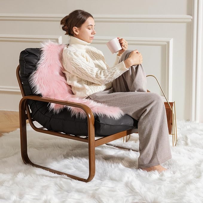 Ashler faux fur rug, Fluffy Shaggy Area Rug Ultra Soft 3 x 5 Feet Rectangle Fur - Image 3