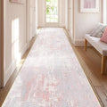 Washable Area Rugs 2'x10' Non-Slip Modern Abstract Soft by RELEANY