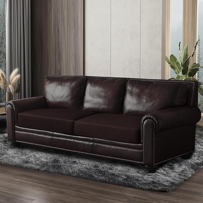 Leather Look Couch Cushion Covers Sofa Seat Slipcovers Sets Couches Furniture - Image 8