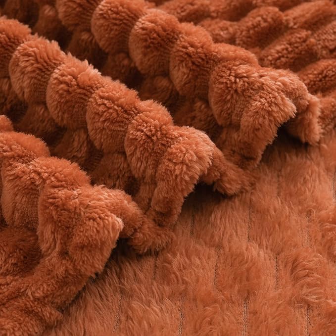 Burnt Orange Throw Blanket 50"×70" inches Gifts - Image 5