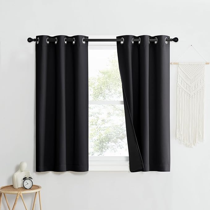 NICETOWN Complete 100% Blackout Curtain Set, Double Panels, Thermal Insulated & - Image 2