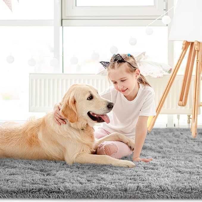 LOCHAS Ultra Soft Indoor Modern Area Rugs Fluffy Living Room Carpets - Image 5