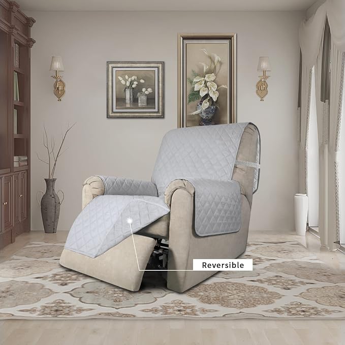 Easy-Going Recliner Chair Slipcover Reversible Sofa Cover Water Resistant Couch - Image 2