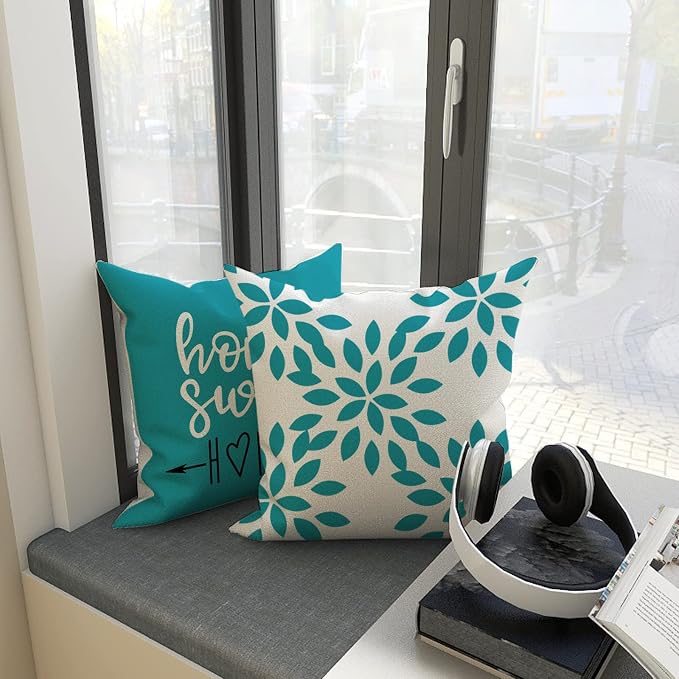 YCOLL Pillow Covers 16x16 Set of 4, Modern Sofa Throw Pillow Cover, Decorative - Image 3