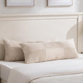 Fancy Homi Set of 2 Tan Boho Long Lumbar Body Decorative Throw Pillow Cover by Fancy+Homi