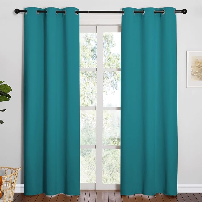 NICETOWN Room Darkening Curtains 84 inch Length 2 Panels, Thermal Insulated by NICETOWN