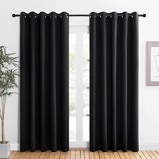 NICETOWN Blackout Draperies Window Curtain Panels, Autumn/Winter Thermal by NICETOWN