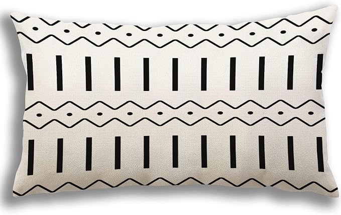 YCOLL Lumbar Pillow Covers 12x20 Set of 4, Modern Sofa Throw Pillow Cover - Image 4