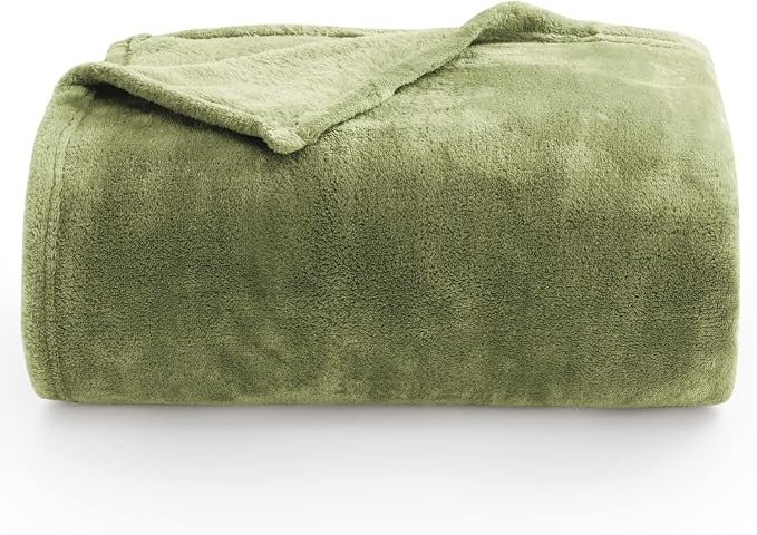 BEDELITE Fleece Blanket Sage Green Throw Blanket - Image 8