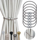 6 Pack Magnetic Curtain Tiebacks Modern Handmade Rope Curtain Tie Backs by HIASTRA