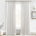 Memory Trained Pinch Pleated Light Filtering Bedroom Curtains 94 Inches Long by PleatedDrapes