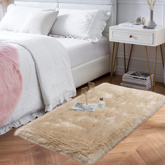 Faux Fur Rug, Ultra Soft Fuzzy Shag Rug - Image 9